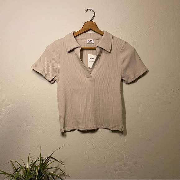 Cotton On Tops - NWT Cotton On Short Sleeve Cropped Polo